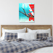 SCUBA-schijf Canvas Afdruk (Insitu (Slaapkamer))