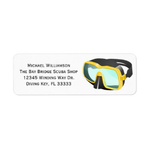 Scuba Snorkel duikend Masker Douane Naam of Zaken Etiket