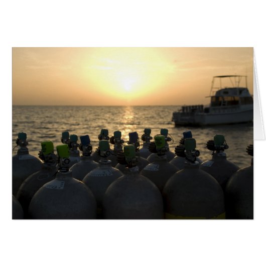 Scuba Tanks en duikboot (Voorkant Horizontaal)