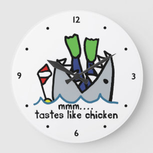 Scuba tastes Chicken Shark Grote Klok