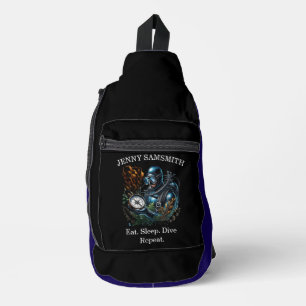 Scuba Vibes: Duik in het Avontuur! Sling Bag