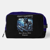 Scuba Vibes: Duik in het avontuur! Toilettasje (Achterkant)