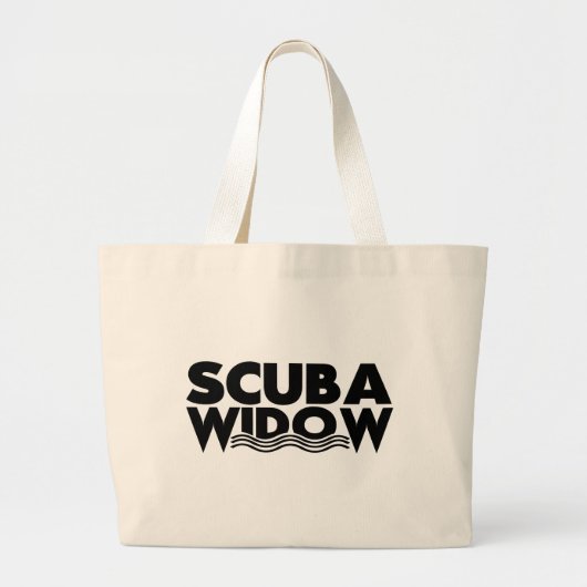 Scuba Widow Beach Bag Grote Tote Bag (Voorkant)