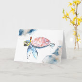 Scuba Zee Turtle Funny Kaart (Gele Bloem)