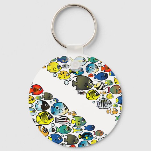 Scubadorable Diver Down Flag Sleutelhanger (Voorkant)