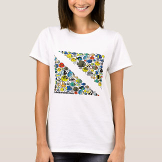 Scubadorable Diver Down Flag T-shirt