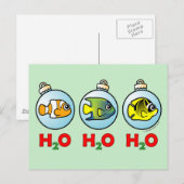 Scubadorable H2O H2O H2O H2O Feestdagenkaart (Voorkant / Achterkant)