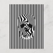 Scull en Stripes, op art Briefkaart (Voorkant)