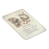 Scull paar Dag van de Doden Save the Date Magneet (Rechterzijde)