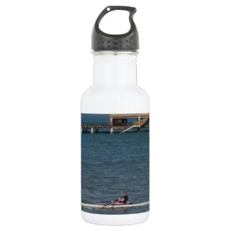Scullen op zee waterfles
