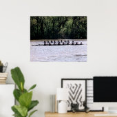 Scullers op de Potomac Poster (Thuiskantoor)