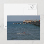 Sculling op het Zee Briefkaart (Voorkant / Achterkant)