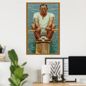 Sculling Rowers Rowing  Sport Mannen Athlete Poster (Thuiskantoor)