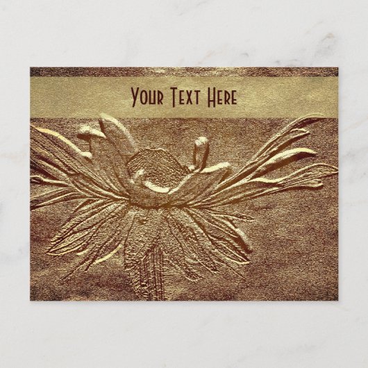 Sculpted Daisy Floral  Briefkaart (Voorkant)