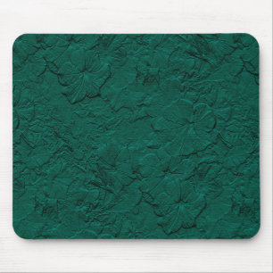 Sculpted Petunias, Jade Green Mousepad Muismat