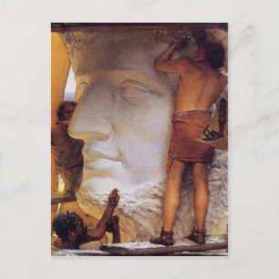 Sculptors in het briefkaart van het oude Rome