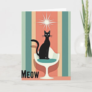 Sculpturale verjaardagskaart voor katten kaart