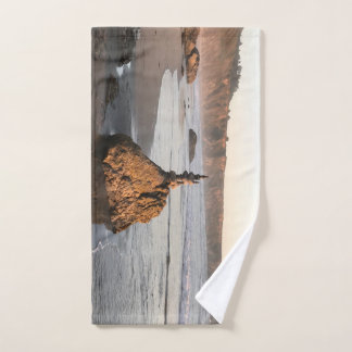 Sculpture de rock sur la plage de Big Sur, en Cali