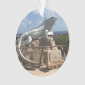 Sculpture d'Iguana Isla Mujeres, ornement du Mexiq (devant)