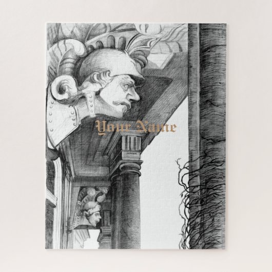 Sculpture du château Pencil Art Puzzle (Vertical)