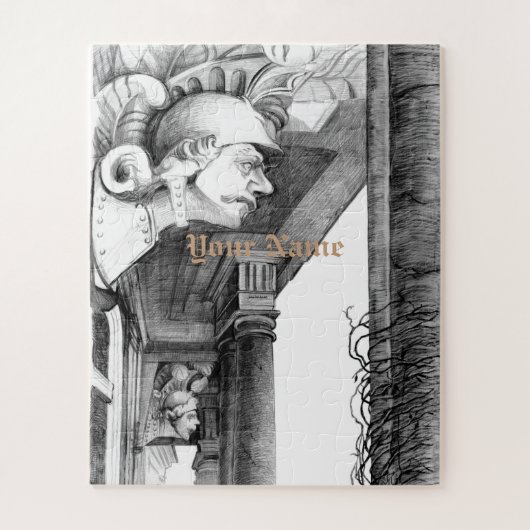 Sculpture du château Pencil Art Puzzle (Vertical)