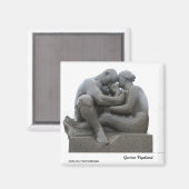 Sculpture Gustav Vigeland - Oslo, Norvège - aimant (Recto/Verso)