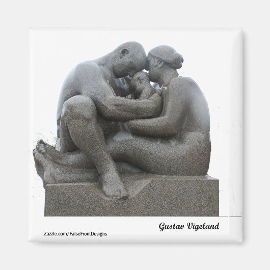 Sculpture Gustav Vigeland - Oslo, Norvège - aimant (Devant)