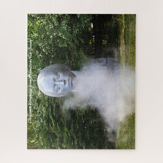 Sculpture Hamilton New Jersey kerstgroeten Legpuzzel (Verticaal)