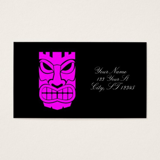 Sculpture Tiki rose Thunder_Cove (Devant)