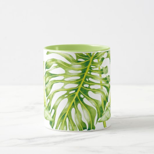 Sculptures feuillues sur un Combo Mug (Centre)