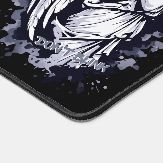 Sculptuur van een wenende engel - met spatten 1 bureaumat (Hoek)