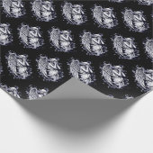 Sculptuur van een wenende engel - met spatten 1 cadeaupapier (Hoek)