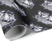 Sculptuur van een wenende engel - met spatten 1 cadeaupapier (Rol Hoek)