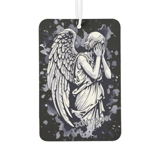 Sculptuur van een wenende engel - met spatten 1 luchtverfrisser (Achterkant)