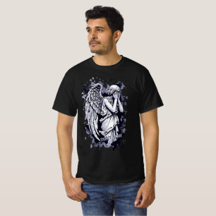 Sculptuur van een wenende engel - met spatten 1 t-shirt