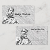 sculptuur van pierre g8678 visitekaartje (Voorkant / Achterkant)