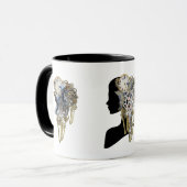 sculptuur van Steampunk - Art Trendy Mok (Voorkant links)