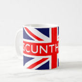Scunthorpe Britse vlag Koffiemok (Voorkant links)