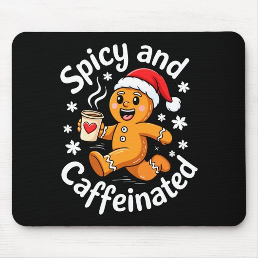 Scy And Caffeinated Shirt Men Women Gingerbread Ch Muismat (Voorkant)