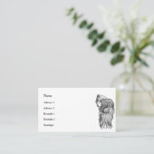 Scythe man - The Death, Carte de visite de faucheu (Debout devant)