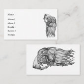 Scythe man - The Death, Carte de visite de faucheu (Devant / Derrière)