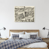 Scythestone works, Pike Manufacturing Co Canvas Afdruk (Insitu (Slaapkamer))