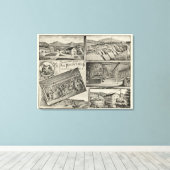 Scythestone works, Pike Manufacturing Co Canvas Afdruk (Insitu (Houten vloer))
