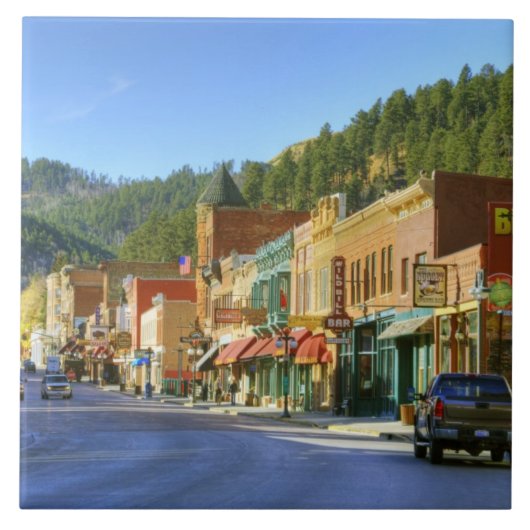 SD, Deadwood, Historic Gold Mining town Tegeltje (Voorkant)