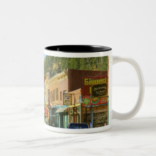 SD, Deadwood, Historic Gold Mining town Tweekleurige Koffiemok