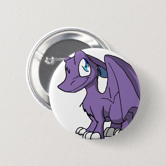 SD Furry Dragon - Onbeperkte kleuren Ronde Button 5,7 Cm (Voorkant /achterkant)