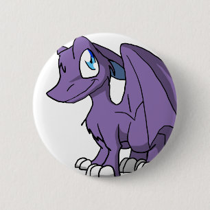 SD Furry Dragon - Onbeperkte kleuren Ronde Button 5,7 Cm