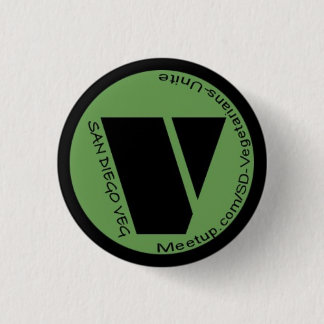 SD Vegetariërs verenigen zich! Knoop Ronde Button 3,2 Cm