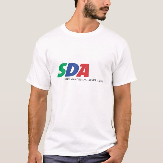SDA Stranka Demokratske Akcije T-shirt (Voorkant)