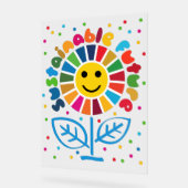 SDG Executive Desk Sign- ESG Office Motivator Acryl Bord (Hoek)